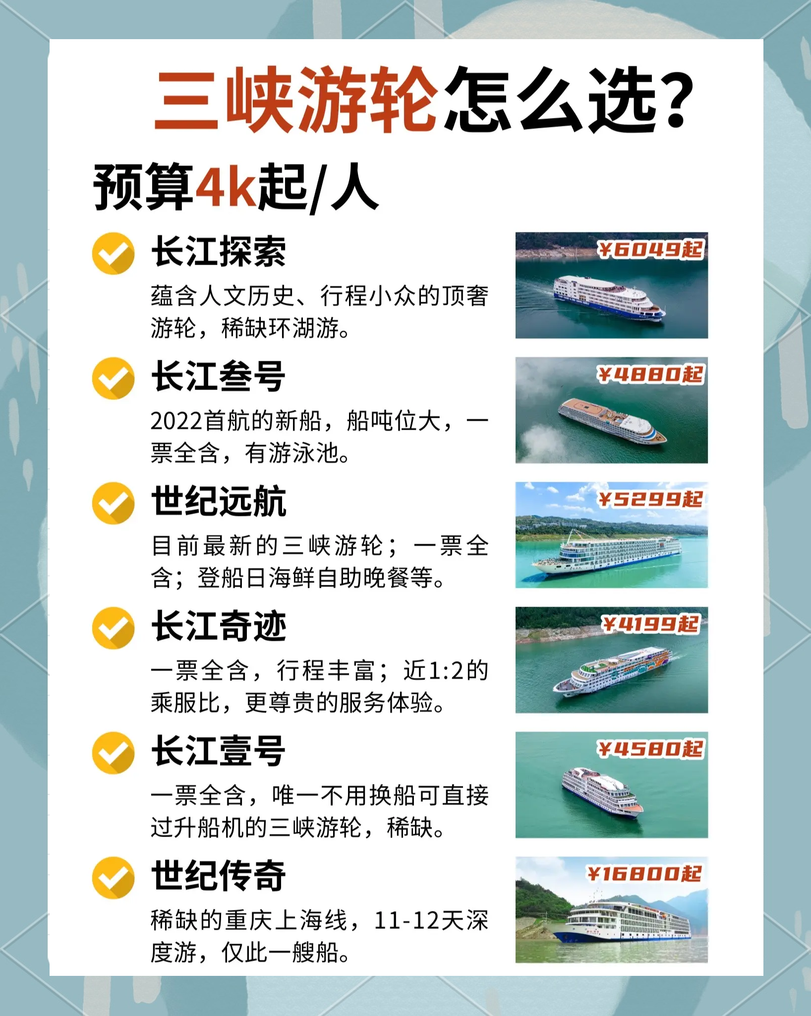 三峡游轮船票价格.三峡游轮多少钱一张票？-第2张图片